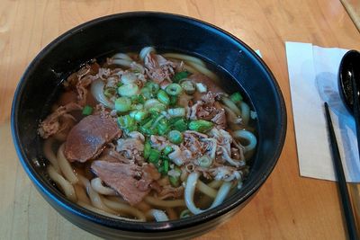 Close-up of served food