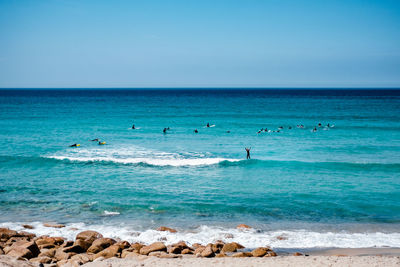 Group of people on beach