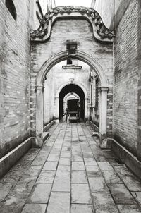 Walkway leading to old building