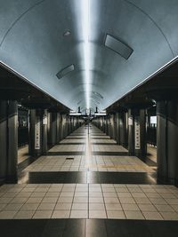 Empty subway station