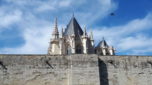 Low angle view of church against sky