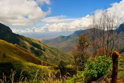 Scenic view of mountains