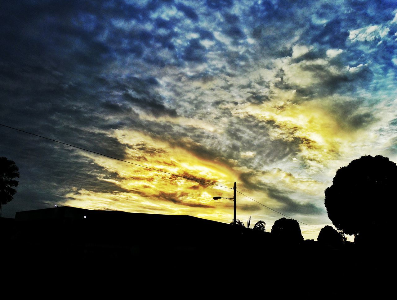 SILHOUETTE PEOPLE AGAINST CLOUDY SKY