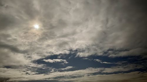 Low angle view of clouds in sky