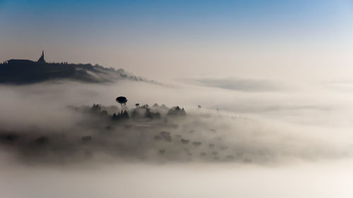 Scenic view of landscape against sky