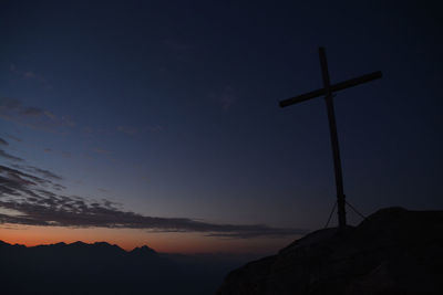 Low angle view of landscape against sky