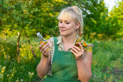 Young woman using mobile phone