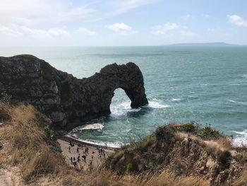 Scenic view of sea against sky