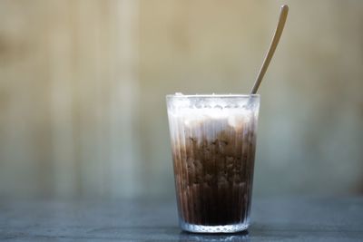 Close-up of coffee on table