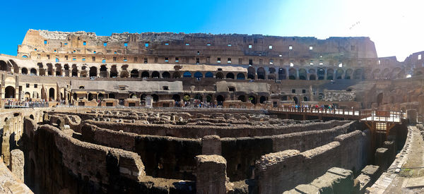 View of old ruin building against sky