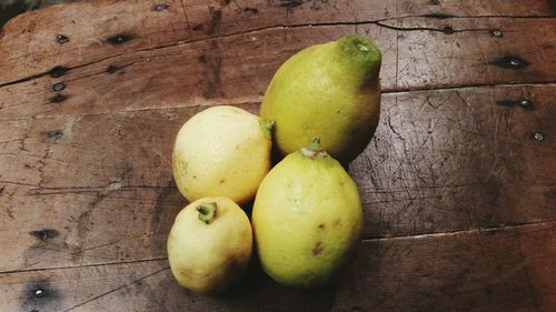 Close-up of fruits on table