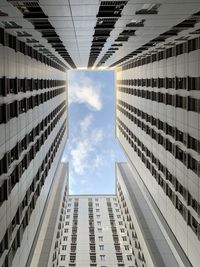 Low angle view of buildings against sky