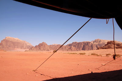 Scenic view of landscape against clear sky