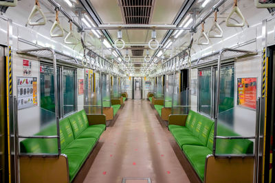 Interior of train