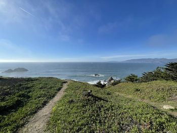 Scenic view of sea against sky