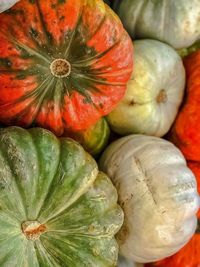 Full frame shot of pumpkins