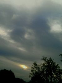 Low angle view of cloudy sky