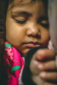 Close-up portrait of girl