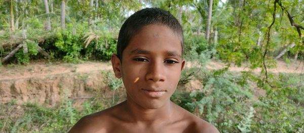 Portrait of young man