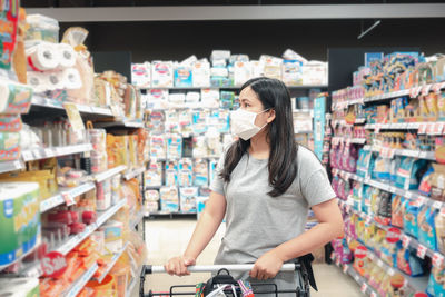 Woman standing in store