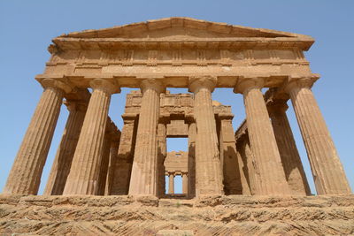 Low angle view of old ruins