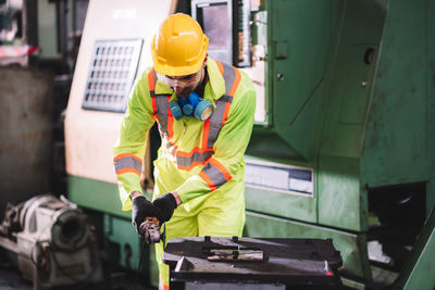 Engineer working at workshop