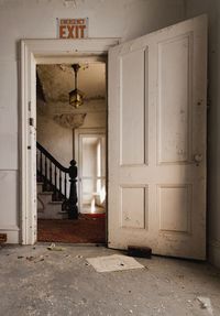 Interior of abandoned home