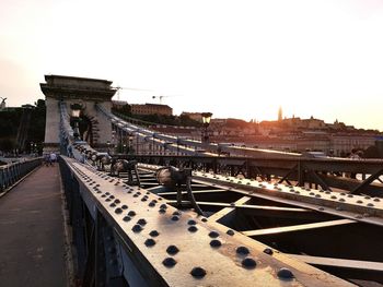 View of bridge over river