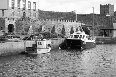 Boats in river