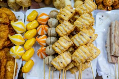 Close-up of food for sale in market