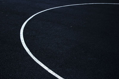 High angle view of sports court