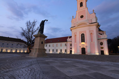 View of historic building against sky in city