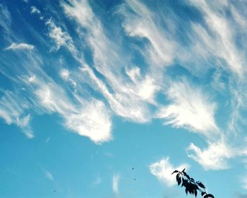 Low angle view of cloudy sky