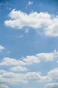 Low angle view of clouds in sky