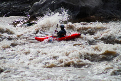 People enjoying in river