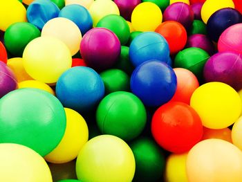 Full frame shot of colorful balls