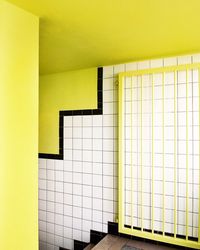 Close-up of yellow wall