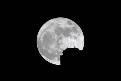 View of moon against sky at night