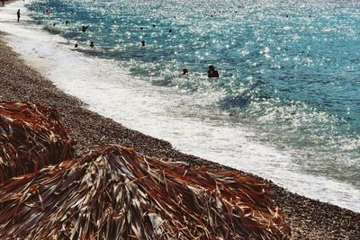 Panoramic view of beach against sky