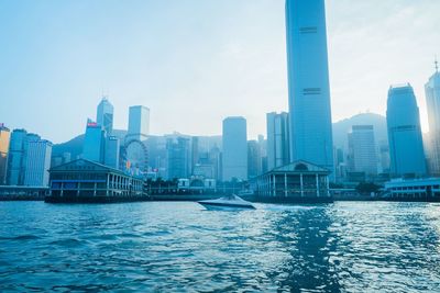 View of city at waterfront