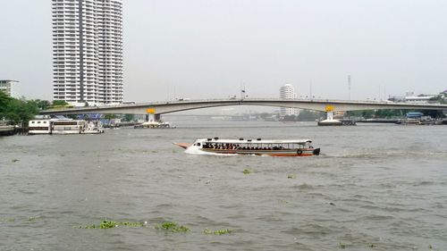 View of bridge over river