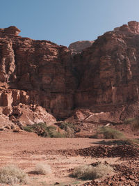 Rock formations in desert