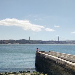 Scenic view of sea against sky