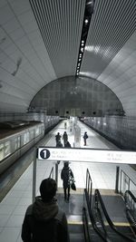 Low angle view of subway station