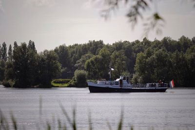 Boats in sea