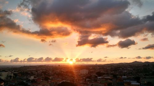 Cityscape at sunset