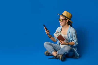 Young woman using mobile phone