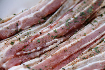 Close-up of bread on cutting board