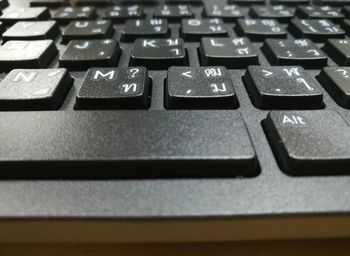 Full frame shot of computer keyboard