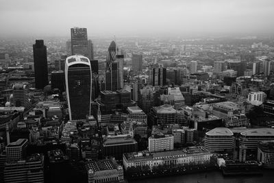 High angle view of cityscape